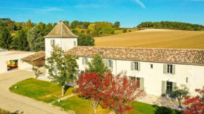 Maison de 3 chambres avec piscine partagee jardin clos et wifi a Eymet